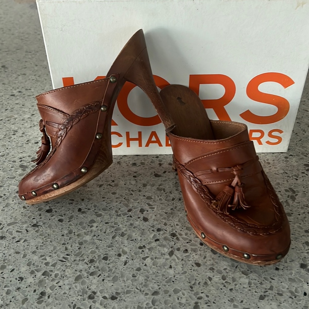 Michael Kors heeled clogs size 7